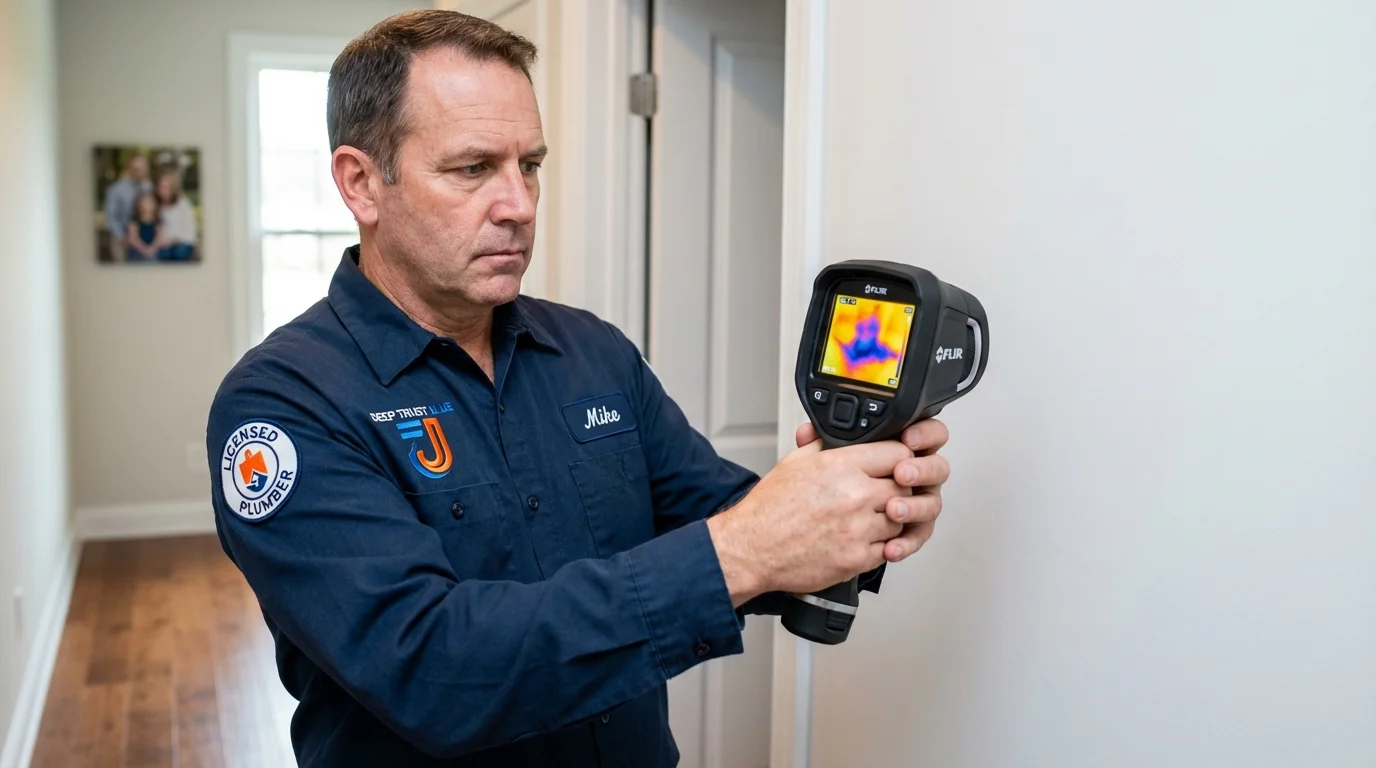 Thermal imaging leak detection by Johns Plumbing LLC in Uvalde